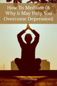 how to meditate depression