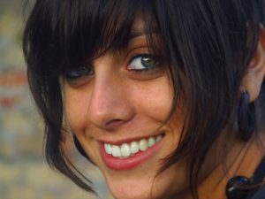 girl smiling