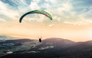 jumping out of a plane